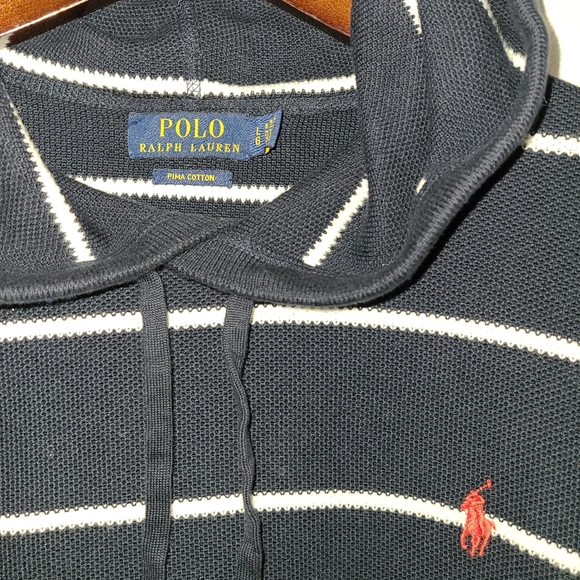 RALPH LAUREN POLO PIMA COTTON HOODY L HOODIE - Picture 2 of 2